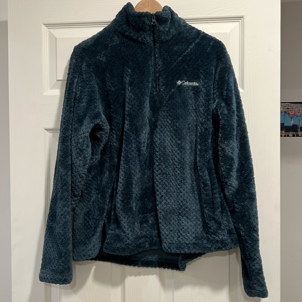 Columbia Quarter Zip Fluffy Pullover